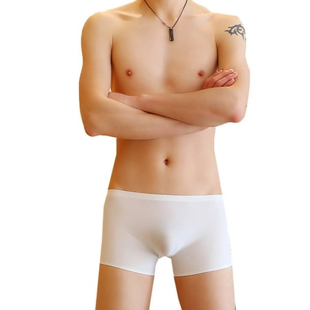 

ABIDE 4pcs/lot men underwear mens Ice silk Seamless u convex very soft kilot male men s underpants cueca homme