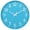 Blue, variant on 8 Inch Wall Clock Battery Operated Silent Non Ticking Green Modern Green Gold,8 inch
