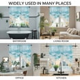 thumbnail image 3 of Blue Summer Beach Swag Curtains for Kitchen/Bedroom/Living Room, Coastal Starfish Shell Nautical Ocean Scalloped Curtains 63 Inch Long, Window Swag Topper Curtains Valances 2 Panels Set 36"x63", 3 of 8