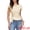 Apricot, variant on DARING DIVA Women's Cap Sleeve Crew Neck Buckle Tunic Business Top XS Black