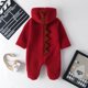 thumbnail image 4 of Mamelucos con capucha de animales para bebés Niños pequeños de una pieza Otoño Invierno Coral Fleece, 4 of 8