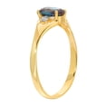thumbnail image 2 of Galaxy Gold Size 8.0  14K Solid Yellow Gold Ring with Natural Diamonds &  Lab. Grown  Alexandrite, 2 of 5