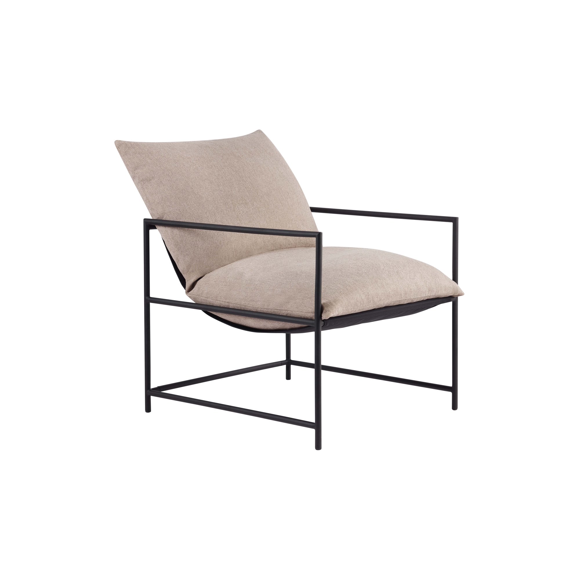 Mainstays Metal Framed Sling Accent Chair, Oatmeal