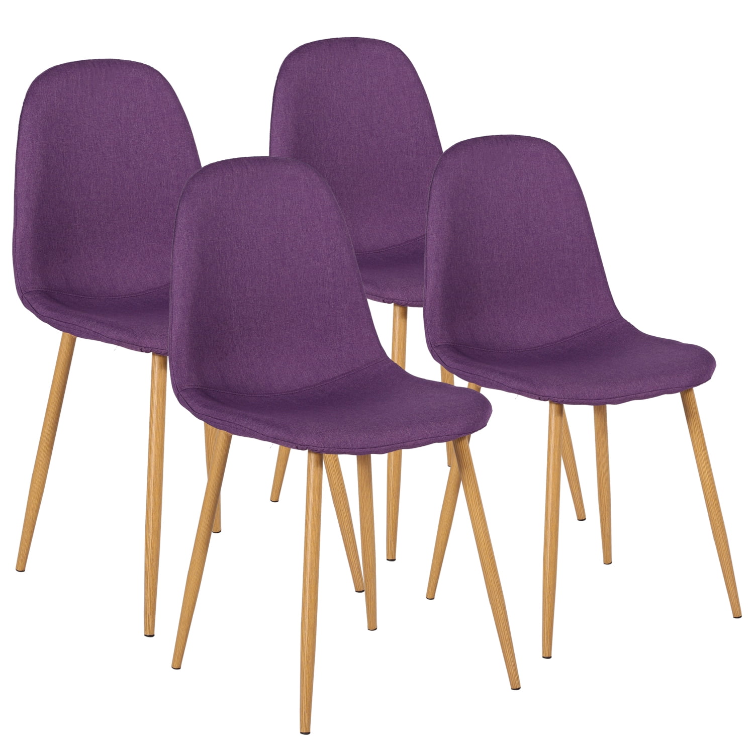 Plum Purple NyeKoncept Mid Century Dowel Side Chair Plum Purple NyeKoncept Mid Century Dowel Side Chair