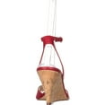 thumbnail image 5 of Womens Nine West Kami Ankle-Strap Wedge Sandals, Red Leather, 5 of 6