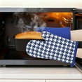 thumbnail image 3 of REGALWOVEN Oven Mitts and Pot Holders Sets 2Pcs, Heat Resistant Oven Mitts and Pot Holders for Kitchen Royal Blue 10.6x7.1inch, 3 of 7