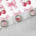 thumbnail image 4 of Homewish Kawaii Sweet Cherries Black Out Curtains,Girl Bowknot Ribbon Curtains Pack of 2 (42x63 Each),Pink White Red Bedroom Curtains For Girl Teens,Super Cozy Room Decor, 4 of 6