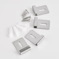 thumbnail image 2 of Heavy Duty Mirror Clip Metal Mirror Clips Wide Channel Mirror Hanger Clip Kit for Rustproof Load-bearing Wall Mounting Large Heavy Retainer Clips, 2 of 8