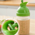 thumbnail image 5 of 2X Easy Grips Salad Dressing Shaker Dispenser Leakproof Container Bottle Universal Sauces Mixer with Scales B, 5 of 7