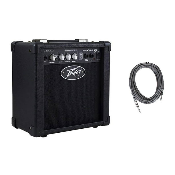 Peavey Max 126 6 5 Compact Vented 10w Bass Guitar Combo Amp 10 Cable