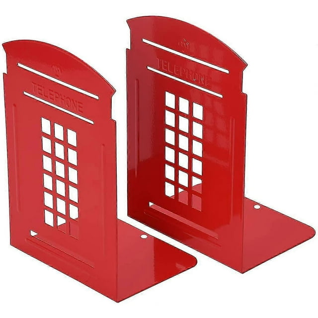 Ends,1 P Metal Non Skid Sturdy Teleph Booth Rative For Shelf Library (ends
