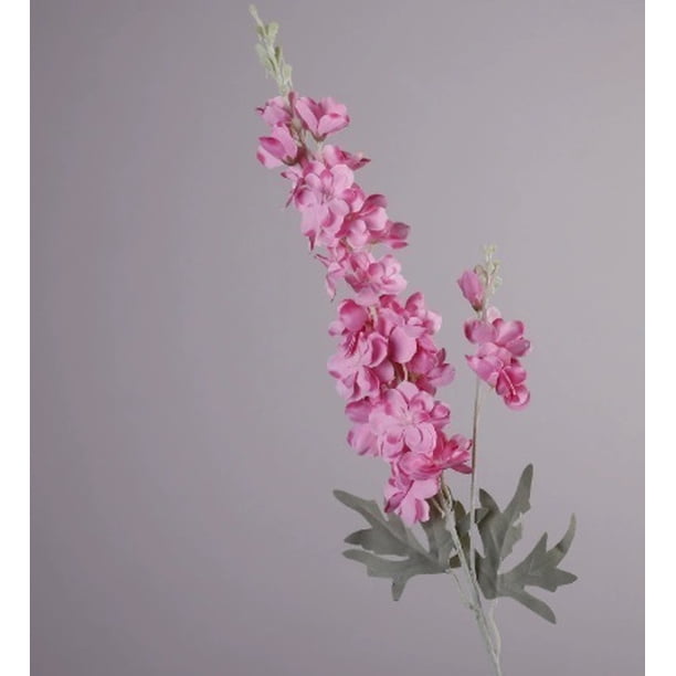 6 flores artificiales de espuela de caballero, jacinto de espuela de caballero bifurcado y flocado, decoración for el hogar, accesorios for fotografía de bodas, flores artificiales