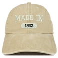 thumbnail image 1 of Trendy Apparel Shop Made In 1932 Embroidered 86th Birthday Washed Baseball Cap - Red, 1 of 2