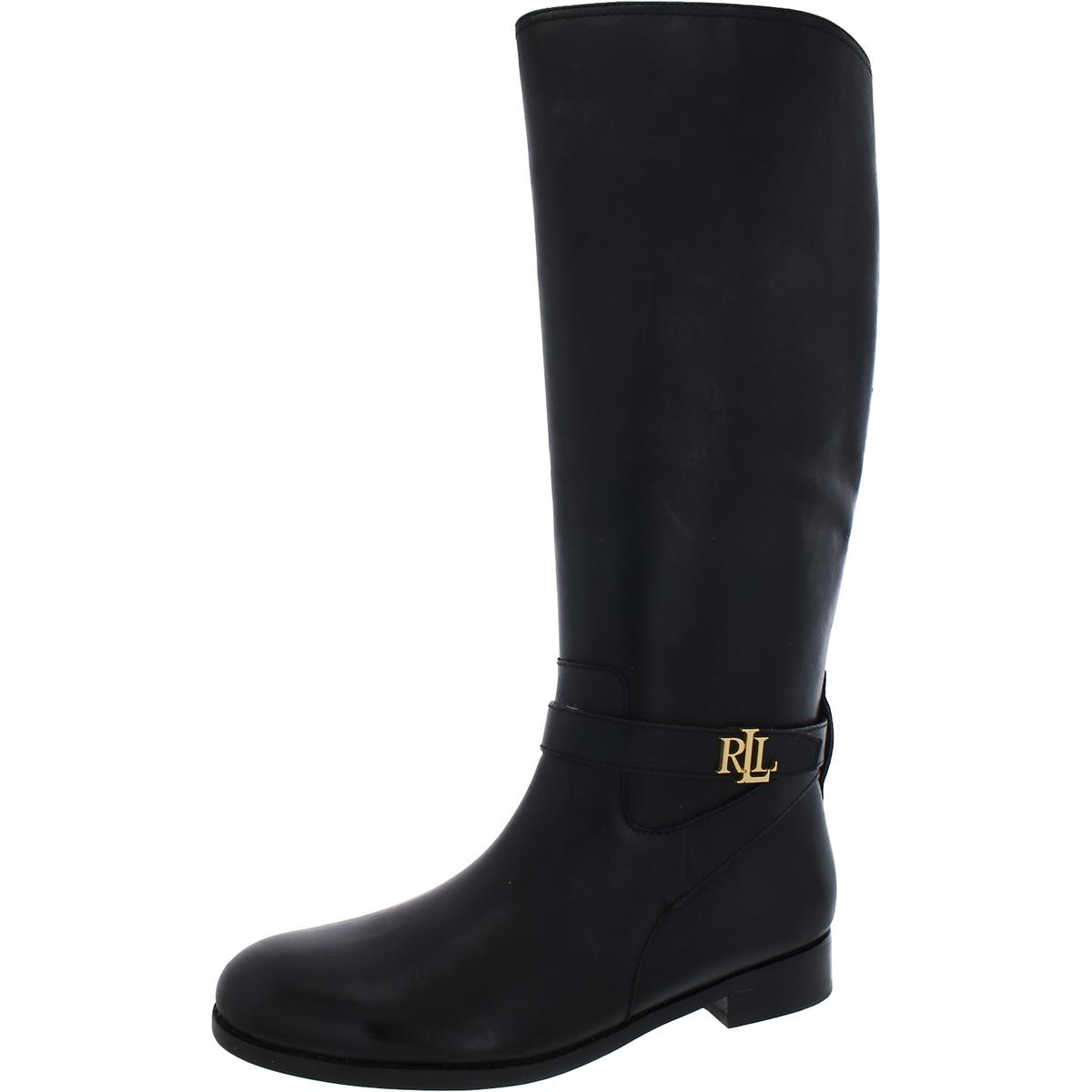 Lauren Ralph Lauren Womens Brittaney Leather Riding Knee