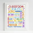 16x20" Classroom Rules Poster Classroom Art Inspirational Poster for ...