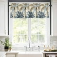 thumbnail image 5 of Watercolor Tree Valances for Windows Palm Trees Rod Pocket Curtain Valance Window Treatment Short Curtains for Kitchen Living Room, 58"x16", 5 of 5