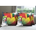 thumbnail image 6 of Ambesonne Colorful Throw Pillow Cover 4 Pack, Basketball Modern Art, 24", Multicolor, 6 of 7