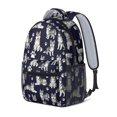 thumbnail image 2 of Siberian Husky and Dog Paw Print Backpack for School, Cute School Bag with Adjustable Shoulder Straps and Padded Back, 15.3"x11"x6.7", 2 of 5