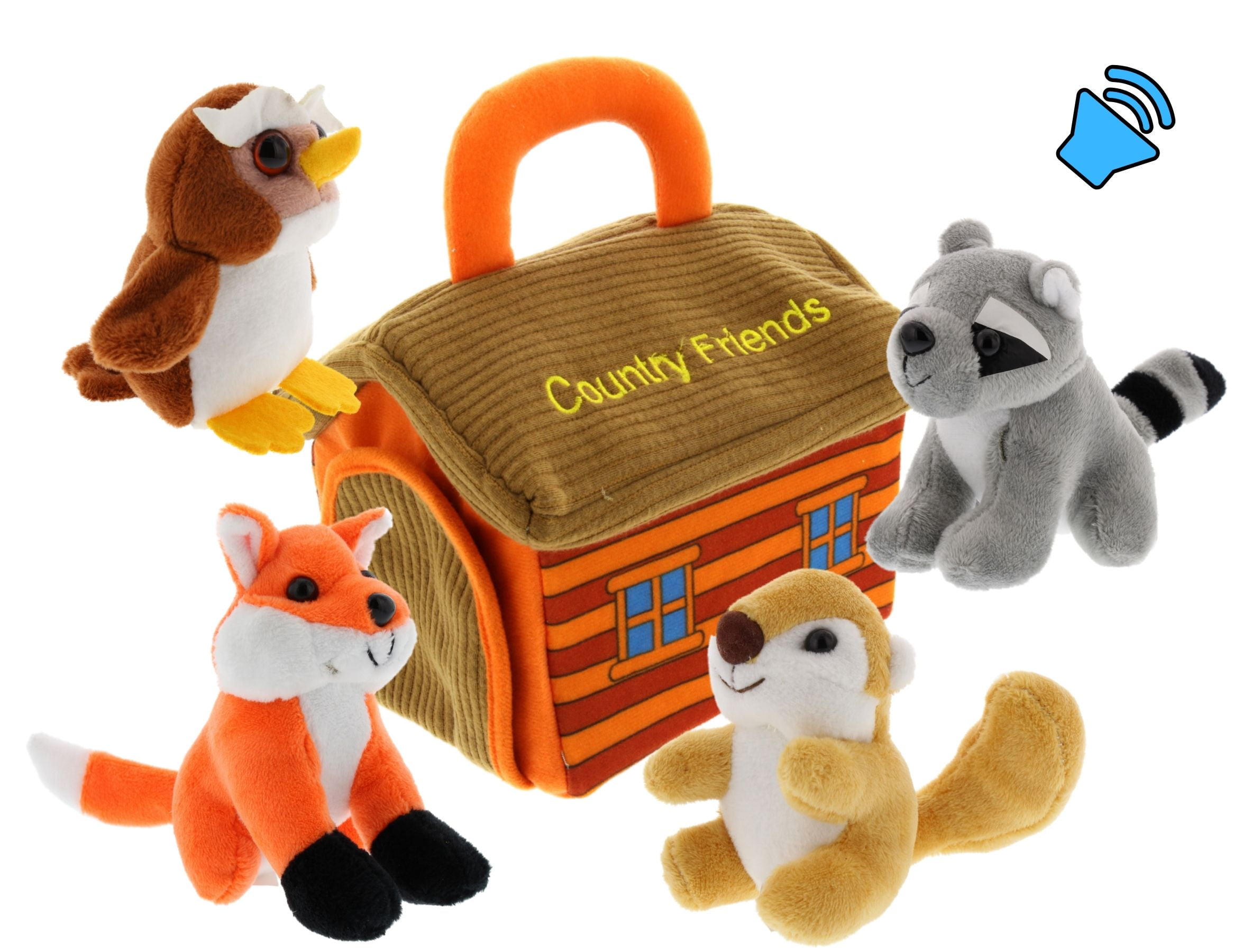 woodland stuffed animal set