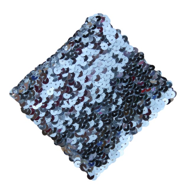 Unatoiry Shiny Gauntlet Glove With Sequins Lightweight And Portable Comfortable To Wear Multiple Colors Silver