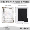 thumbnail image 2 of AmPm Cadres Photo 8x10 (20x25 cm) (Blanc Vieilli, Lot de 6) Style Ferme, Collection Richland, 2 of 6