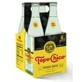 Topo Chico Sparkling Mineral Water Glass Bottles, 12 fl oz, 4 Pack