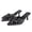 Black, variant on Womens Mules Pointed Toe Bow Knot Slip On Slippers Low Heel Open Back Polka Dot Casual Shoes for Women Summer Spring Slide Sandals US :8