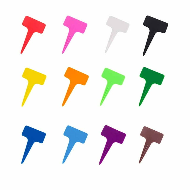 50 Pieces Garden Labels Yard Backyard Park Portable Waterproof Planting Classification Classification Markers Trees Seedlings Plant Flowers Planter Sign Tags Pink