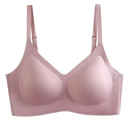Ierhent Minimizer Bras for Women Comfortable Seamless Full Coverage Bra for Women Wireless Bras with Soft Support(Pink XL)