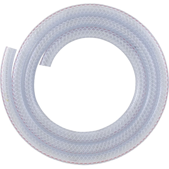 Tubo de PVC reforzado transparente de 3,05 m (10 pies) con diámetro interior de 3/8"