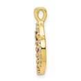 thumbnail image 2 of Finest Gold 10K CZ Double Heart Pendant, 2 of 3
