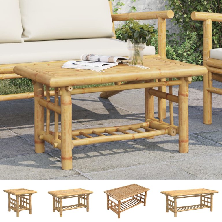 vidaXL Bamboo Coffee Table Night Stand End Couch Home Living