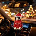 thumbnail image 7 of 2026 Christmas Home Party Decoration Cute Christmas Tree Decorations Flat Printed Acrylic Christmas Hanging Ornaments Lovely Pet Pendant For Xmas Party Home Indoor Holiday Decor, 7 of 7