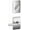 Bright Chrome, variant on Schlage F59BRW619CEN Broadway Single Cylinder Interior Pack - Nickel