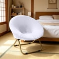 thumbnail image 6 of Yhmxh Stretchable Moon Chair Slipcover, Removable Washable Round Saucer Chair Cover, Soft Circle Chair Slipcovers Protector for Indoor/Outdoor Foldable Moon Chairs, Fits 28.7-32.6in Diameter, 6 of 7