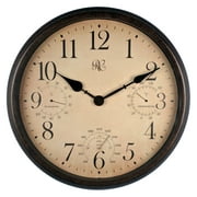 River City Clocks 16 in. Metal Outdoor Clock