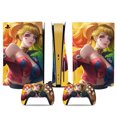 thumbnail image 1 of PS5 optical drive version sticker, cool PS5 skin, controller handle,for PS5 console and controller,DC cartoon,Halle6, 1 of 5