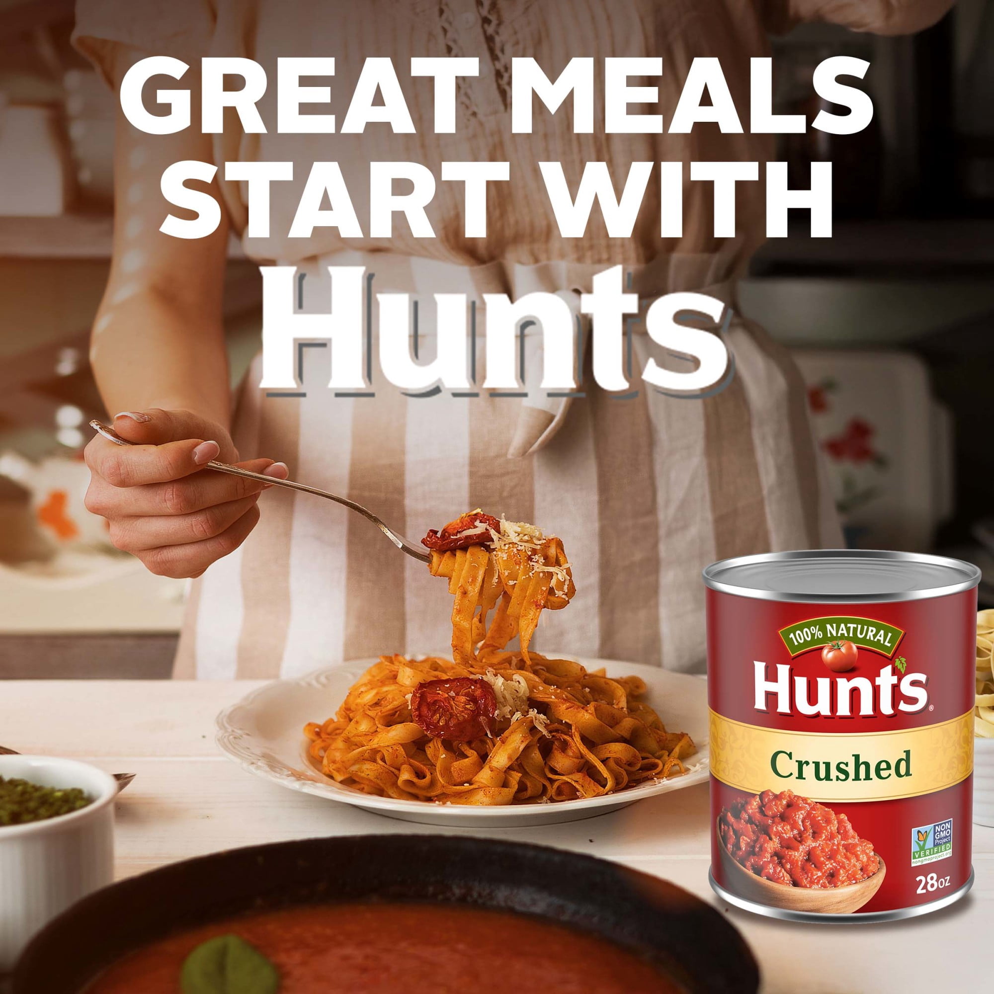 (12 pack) Hunt’s Crushed Tomatoes, Perfect for Chili & Soups, 28 oz. Can