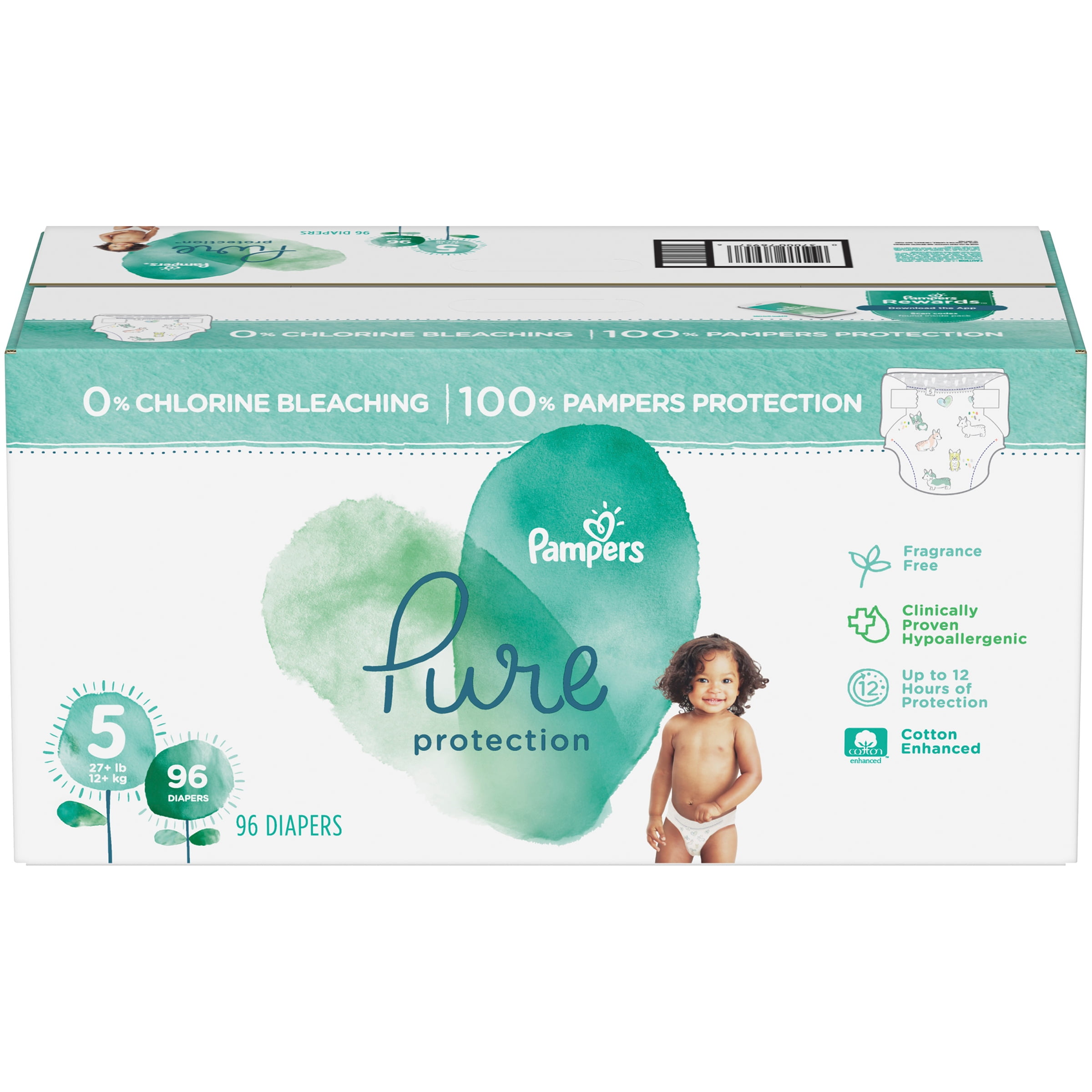 Walmart pampers cheap pure diapers