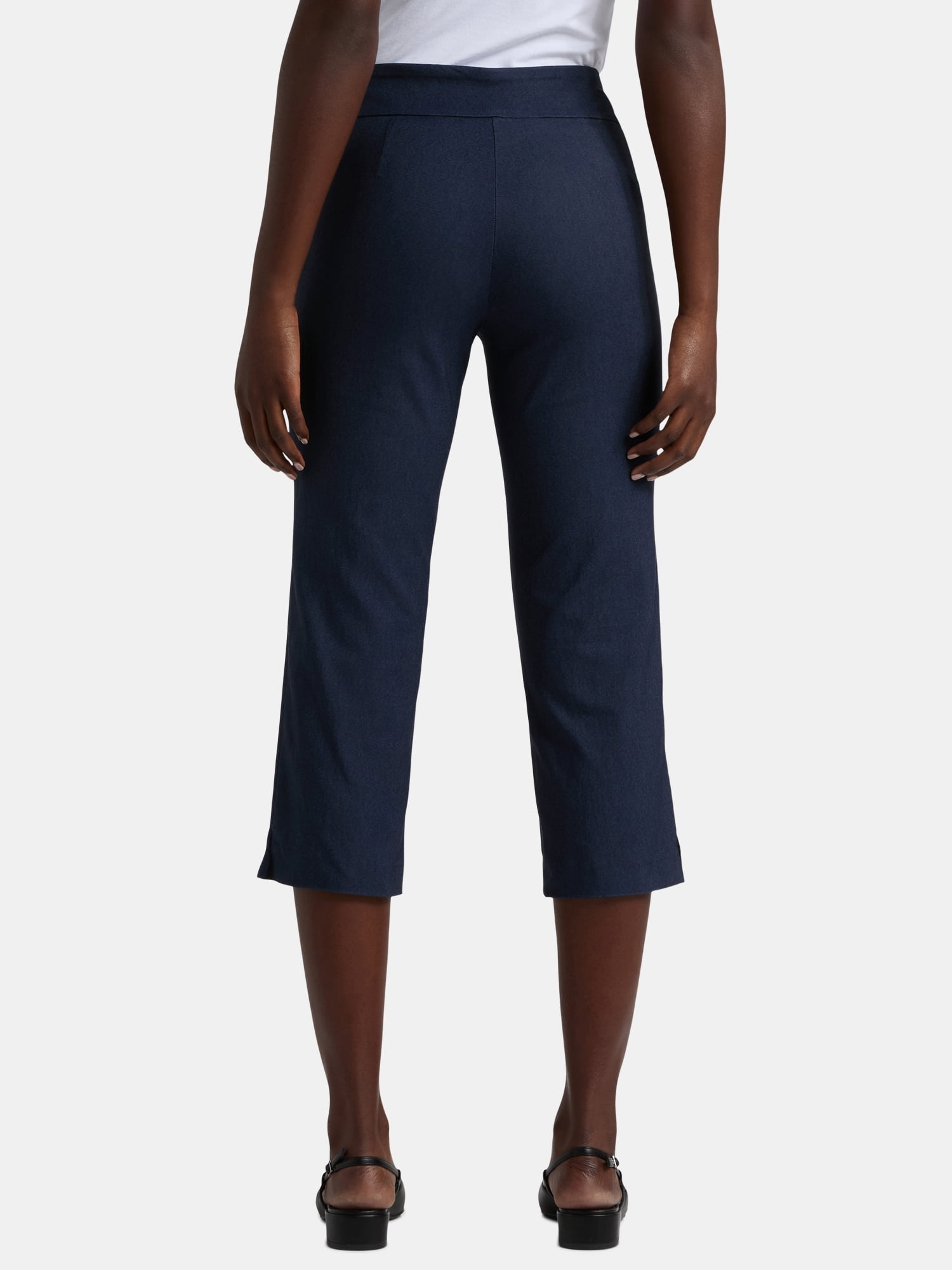 The Pioneer Woman Millennium Stretch Capri Pants, 23” Inseam, Sizes S-3X, Women’s