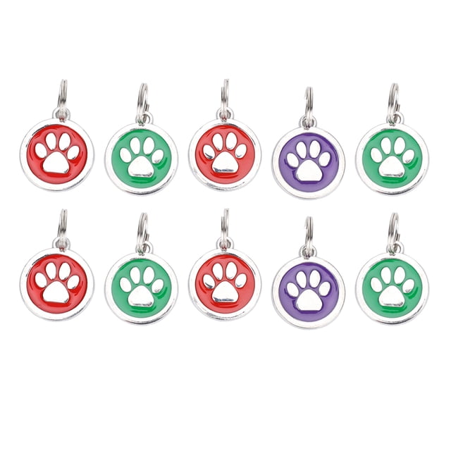 Fournitures pour Animaux de Compagnie, 10pcs Empreinte Animale Identité Animal Anti Étiquette Perdue Étiquette d'Identité pour Animaux de Compagnie Conception Conviviale