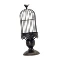 thumbnail image 1 of Portavelas de jaula para pájaros, portavelas de Metal duradero para decoración de fiestas en el hogar negro, 1 of 9