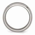 thumbnail image 2 of Titanium Polished With Black Ceramic Center 8mm Beveled Band (Size 11.5) Made In China tb384-11.5, 2 of 4