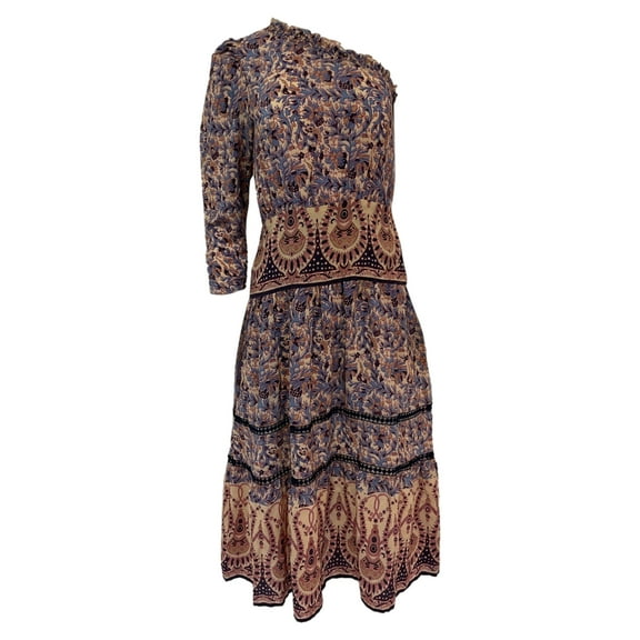 Sea New York Printed Midi Dress in Multicolor Silk