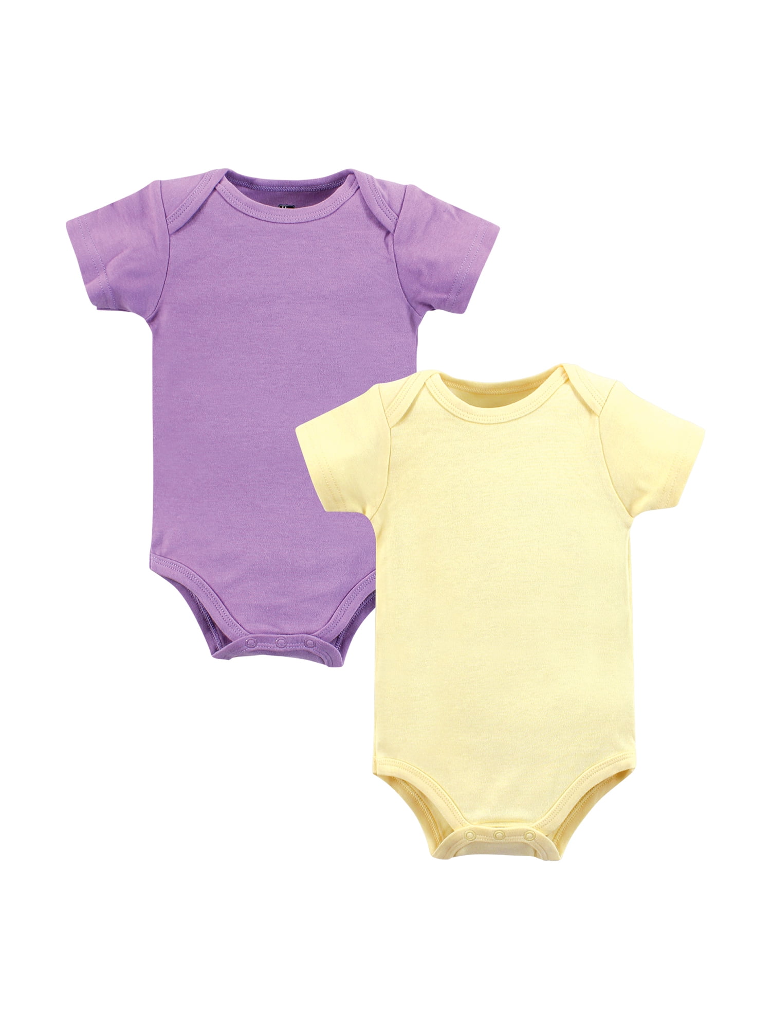 Hudson Baby Unisex Short Sleeve Bodysuits, 10-Pack, Sizes Newborn-24 Months
