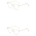 thumbnail image 4 of Sonducket Gafas antiluz para mujer, gafas cuadradas con bisagra de Metal, gafas ligeras resistentes al desgaste para ordenador, gafas ópticas Type5 NO5, 4 of 6