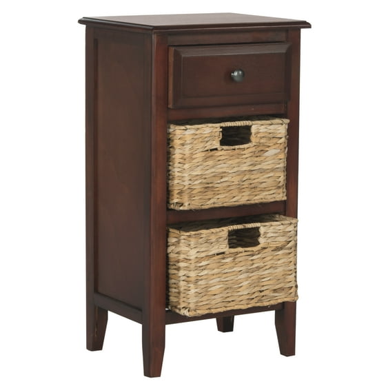 Safavieh Everly Contemporary Side Table With Drawer And Two Baskets