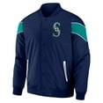 thumbnail image 2 of Men's Darius Rucker Collection by Fanatics Navy Seattle Mariners Baseball Raglan Full-Snap Jacket, 2 of 3
