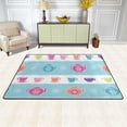 thumbnail image 2 of SKYSONIC Cups Tea Party Vintage Non-Slip Area Rug, Fall Autumn Floor Carpet Comfort Floor Mats Decor for Indoor Front Porch Living Room Bedroom Kitchen, 36"x24", 2 of 7