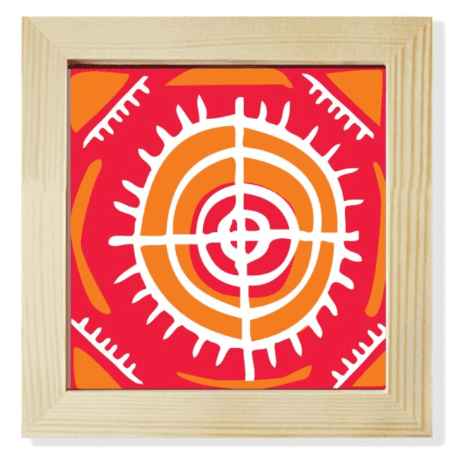 Target Mexicain Totems Ancienne Civilisation Carré Cadre Photo Mur Affichage de Table